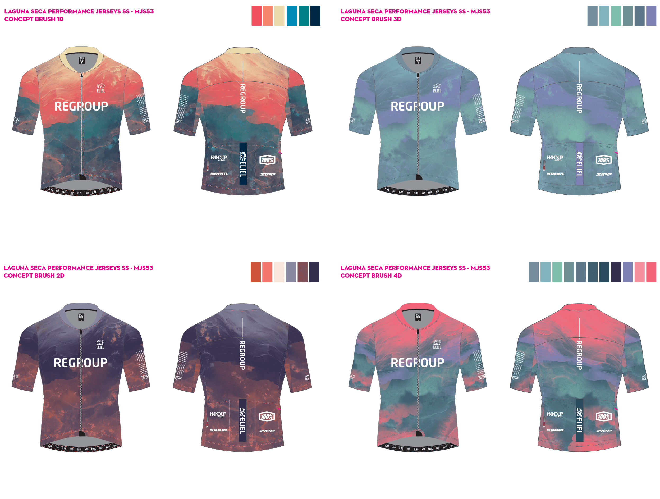 Regroup jersey 2D mockup prepared for team approval