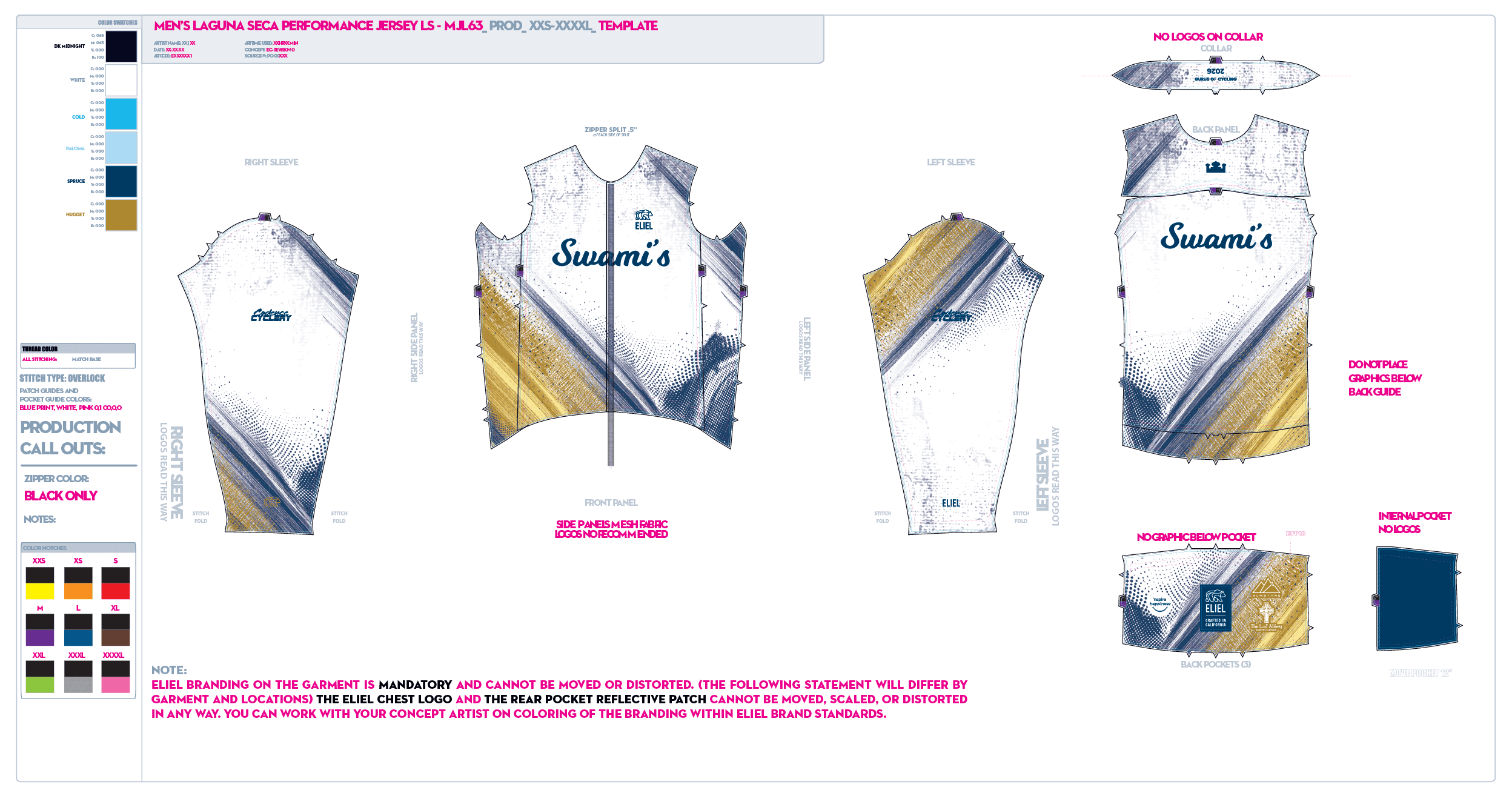 Swami’s summer design / production artwork